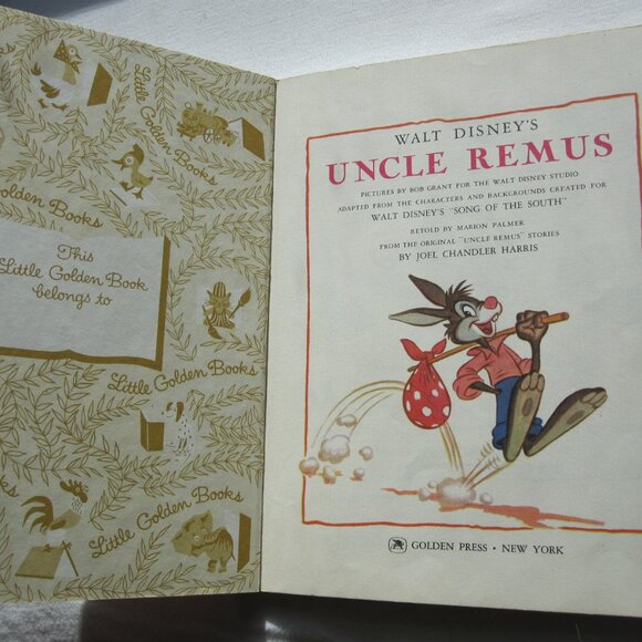 Disney | Accents | 947 Little Golden Book D85 Disneys Uncle Remus Brer ...
